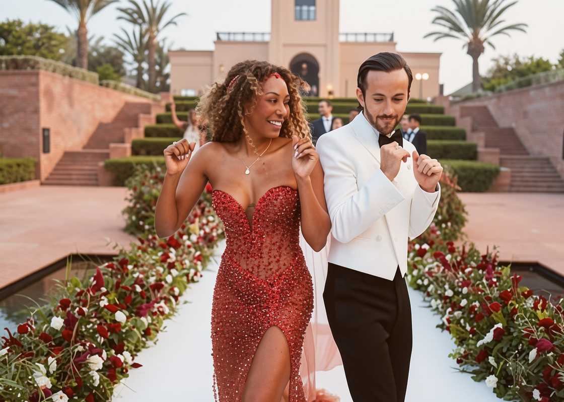 Mel B and Rory McPhee dance during their second wedding ceremony