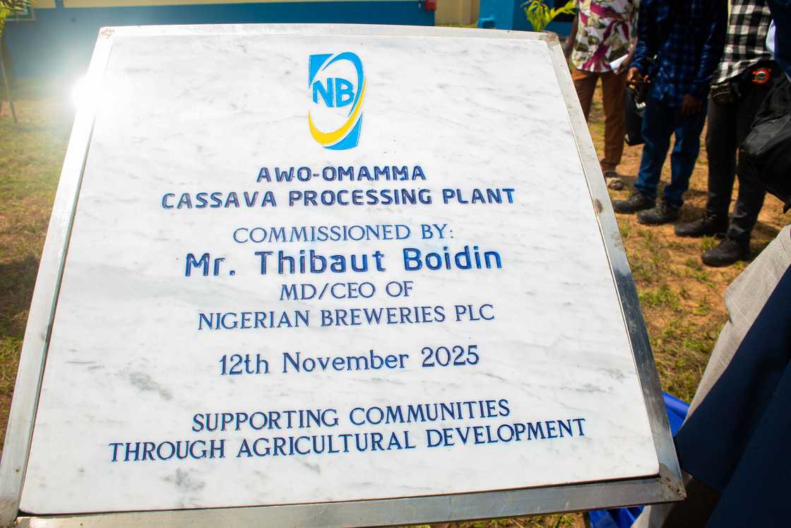 CSR: Nigerian Breweries Donates 2-Ton/Day Cassava Processing Facility to Awo-Omamma Community