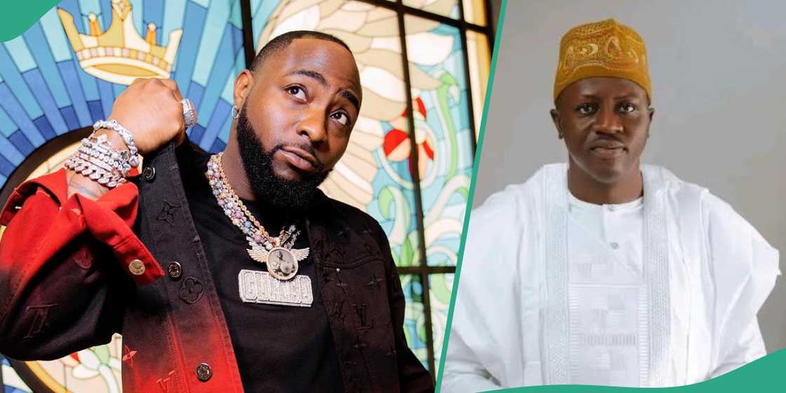 Davido and Jubirl Gawat clash on X. Davido and Jubirl Gawat clash on X.