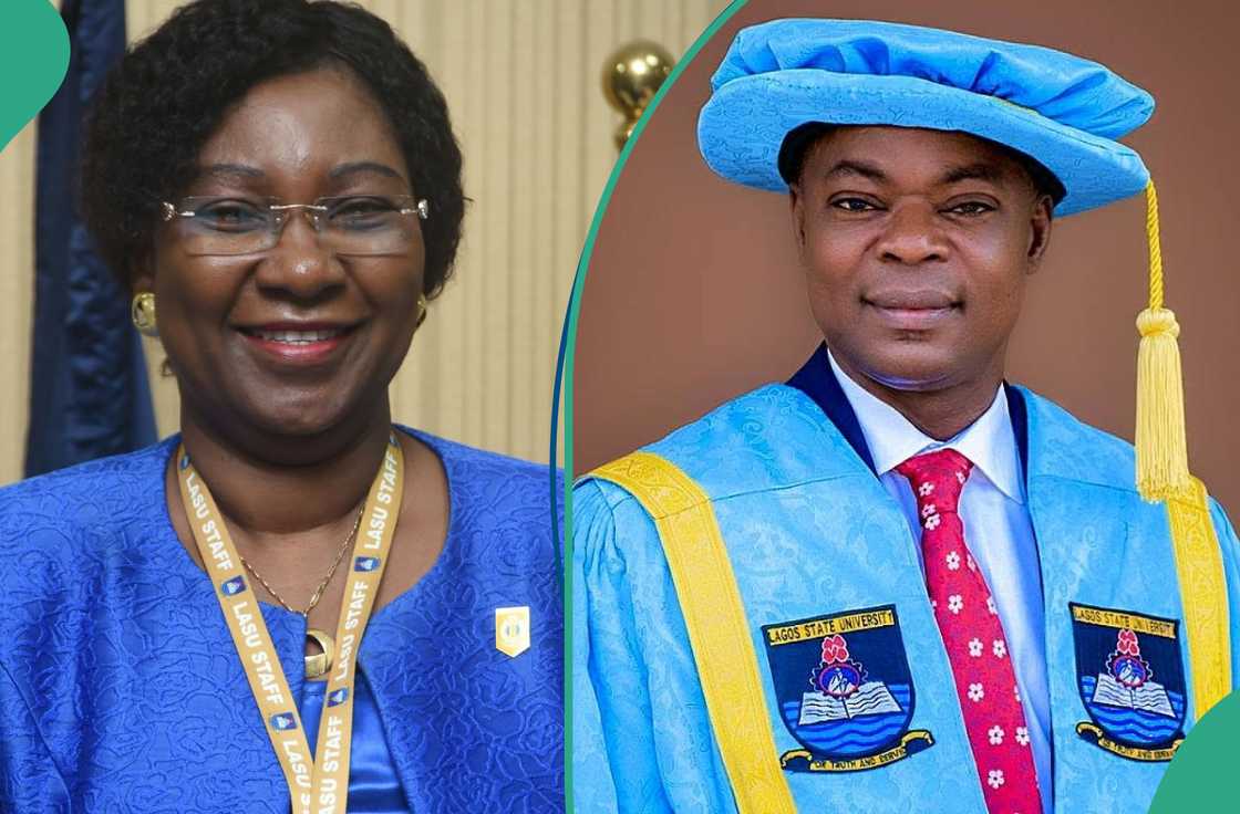 LASU registrar and outgoing vice chancellor LASU registrar and outgoing vice chancellor