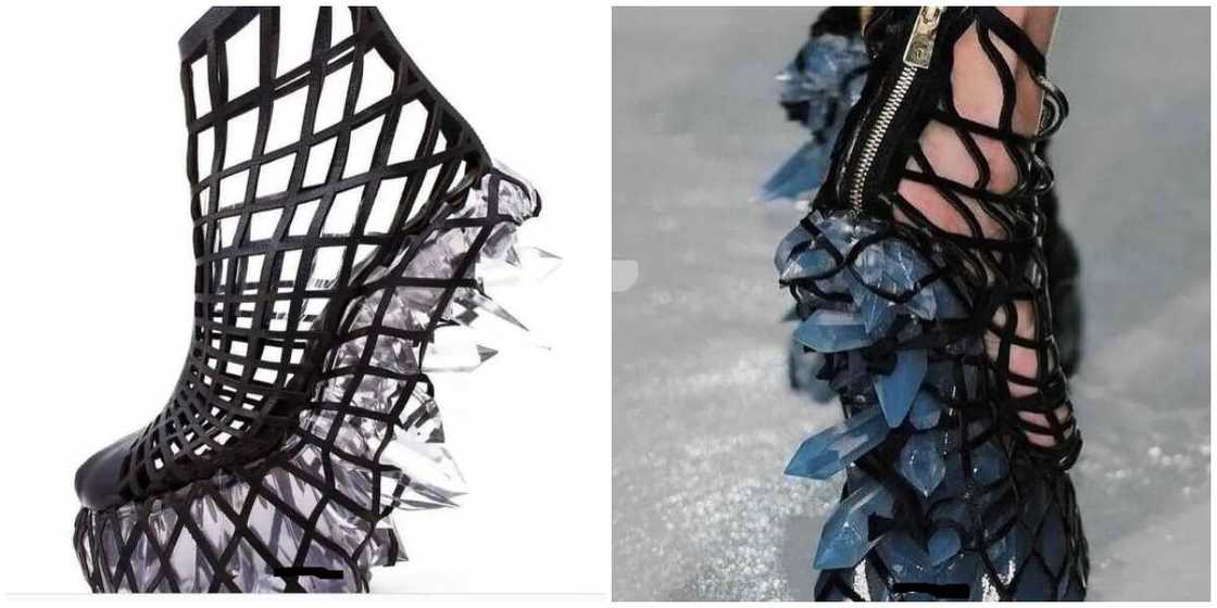 Photos of 'Porcupine' heelless. Photos of 'Porcupine' heelless.