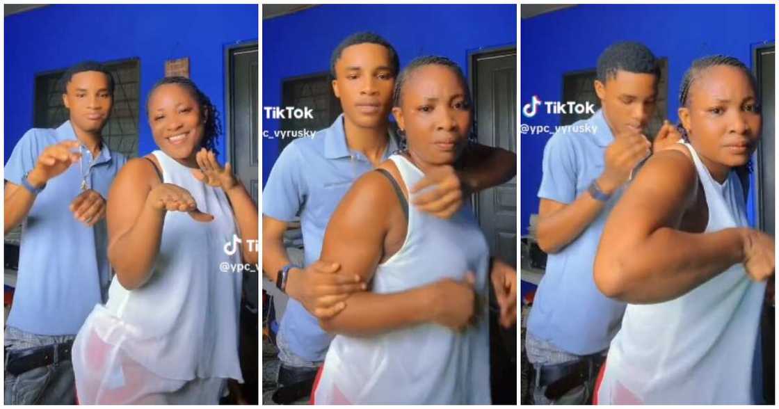 Nigerian boy, young-looking mum, dance video Nigerian boy, young-looking mum, dance video