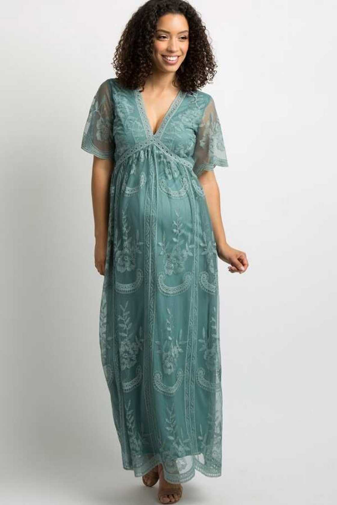Festive lace maternity dress Festive lace maternity dress