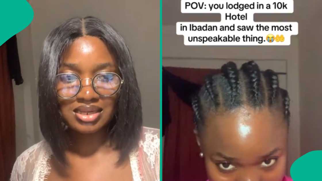 Lady cries out after lodging in Ibadan hotel at N10k, displays unspeakable item she found in her room Lady cries out after lodging in Ibadan hotel at N10k, displays unspeakable item she found in her room