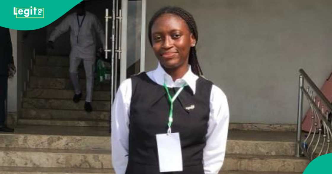 Female student writes out her desired final year result in faith.