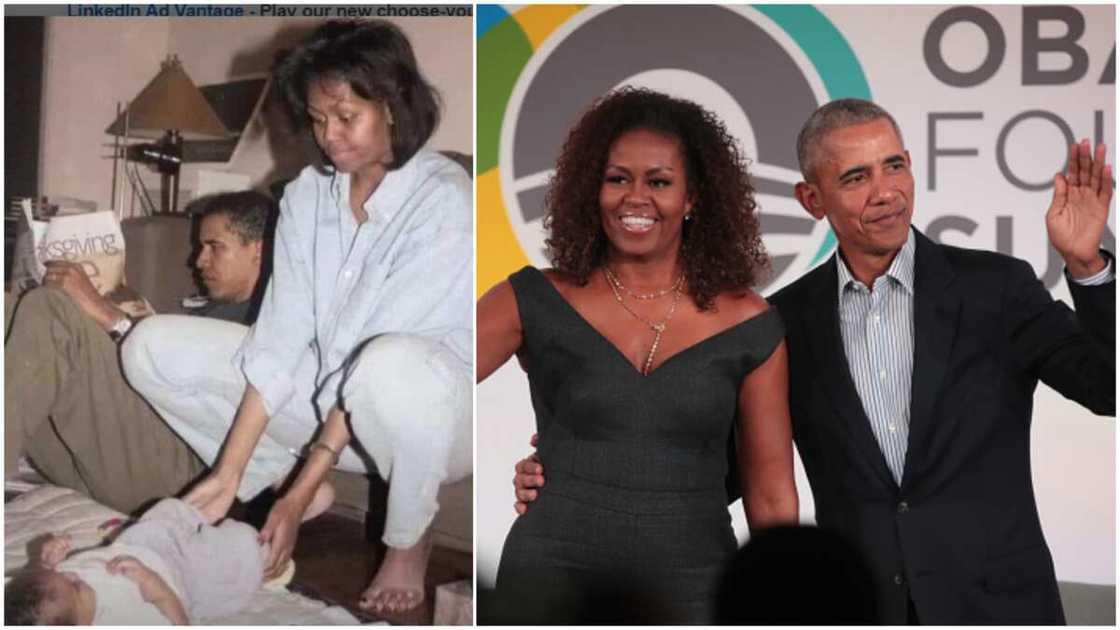 Throwback pictures of Barrack Obama, wife and kid living a humble life in small apartment Throwback pictures of Barrack Obama, wife and kid living a humble life in small apartment