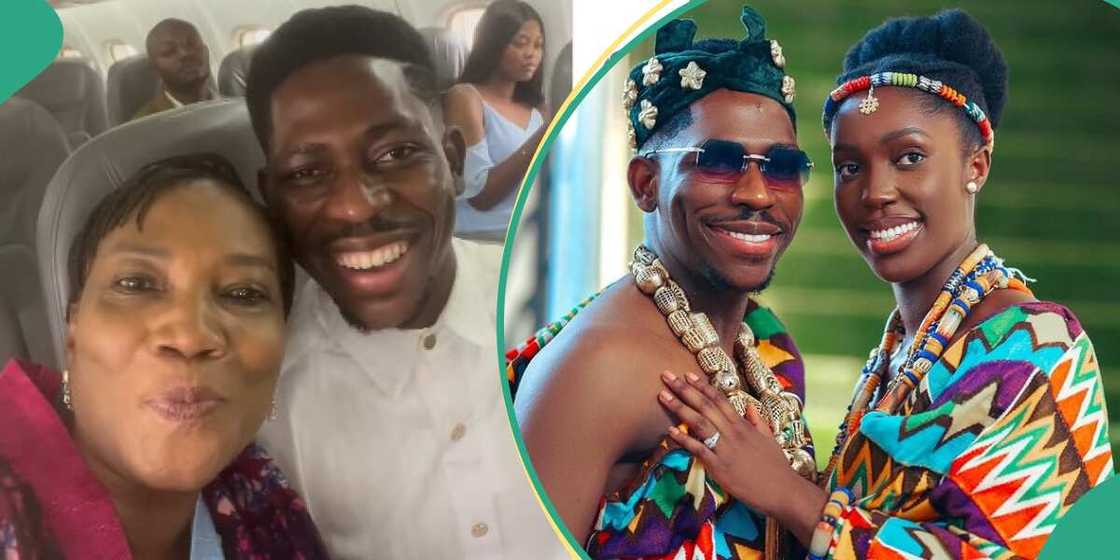 Moses Bliss and Funke Felix-Adejumo meet on a plane. Moses Bliss and Funke Felix-Adejumo meet on a plane.