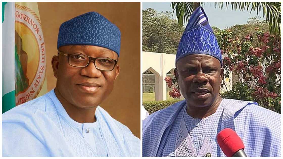 Gwamnan jihar Ekiti, Kayode Fayemi. Gwamnan jihar Ekiti, Kayode Fayemi.