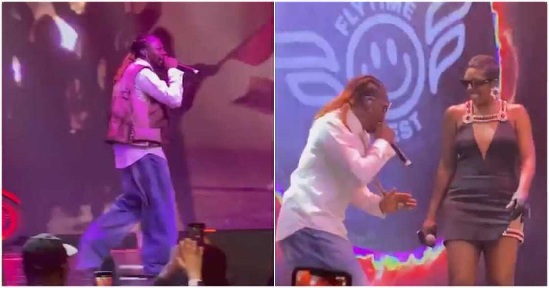 Nigerian singers Tiwa Savag and Asake Nigerian singers Tiwa Savag and Asake