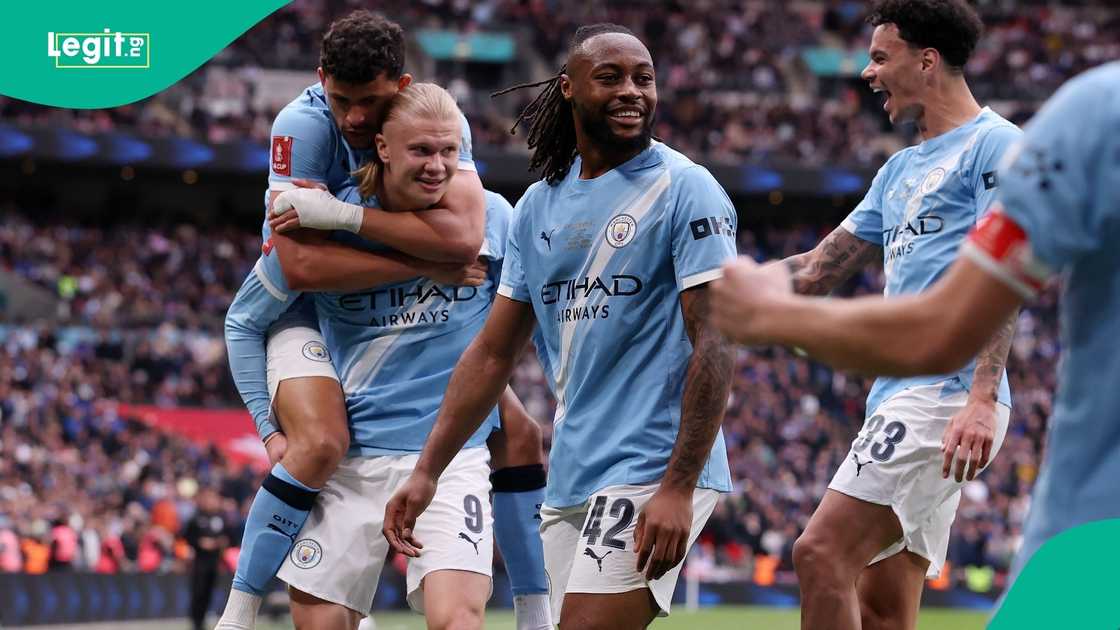Antoine Semenyo, Manchester City, Citizens, Chelsea, FA Cup, Football. Antoine Semenyo, Manchester City, Citizens, Chelsea, FA Cup, Football.