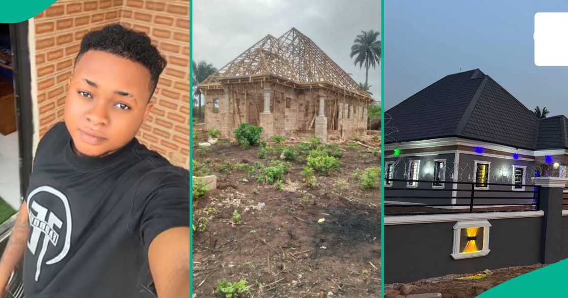 Man builds bungalow from scratch and shows off beautiful interior