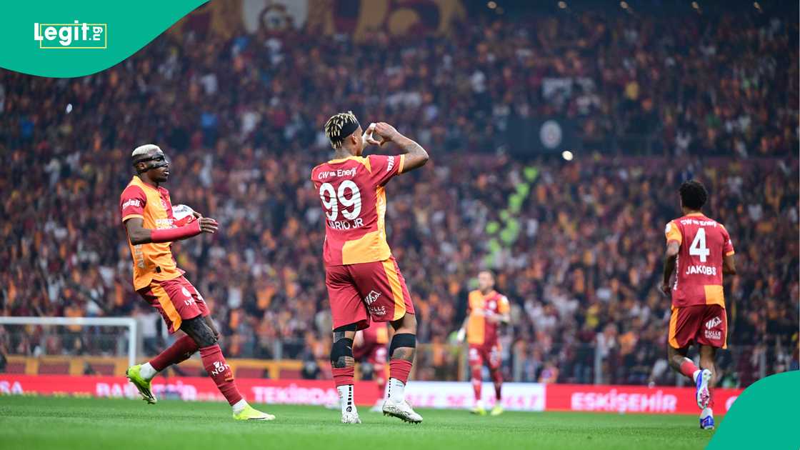 Victor Osimhen, Mario Lemina, Galatasaray, Antalyaspor, Turkiye. Victor Osimhen, Mario Lemina, Galatasaray, Antalyaspor, Turkiye.