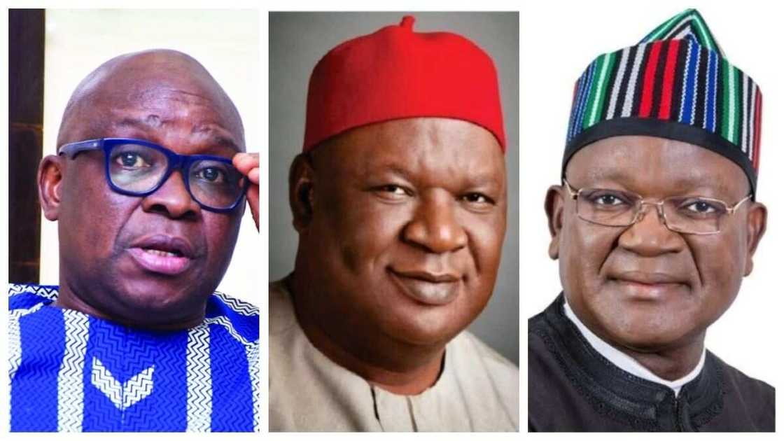 Ayo Fayose, PDP, Samuel Ortom, Anyim Pius Anyim Ayo Fayose, PDP, Samuel Ortom, Anyim Pius Anyim