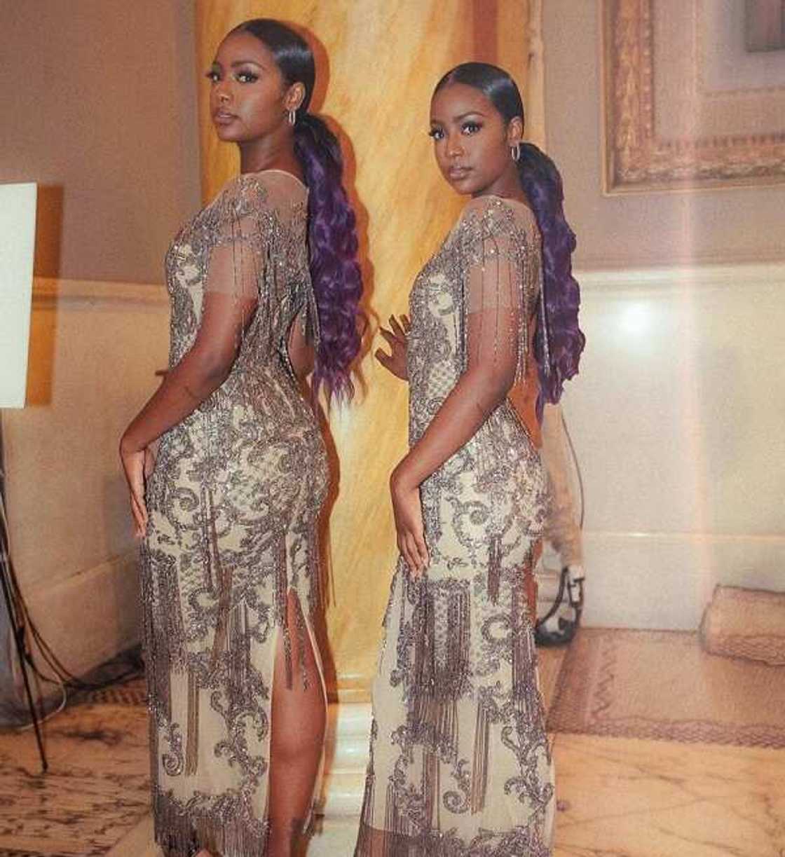 Bella Naija beige dress Bella Naija beige dress