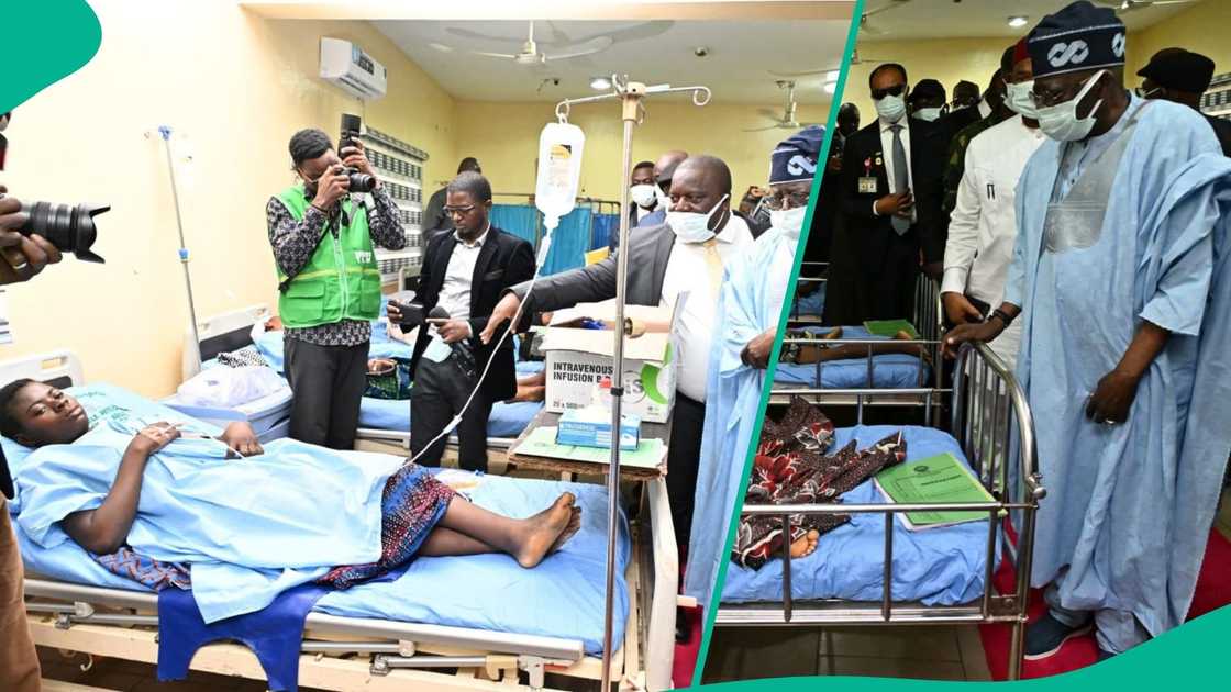 President Bola Tinubu visited the the victims of Yelwata attacks in Benue state. President Bola Tinubu visited the the victims of Yelwata attacks in Benue state.