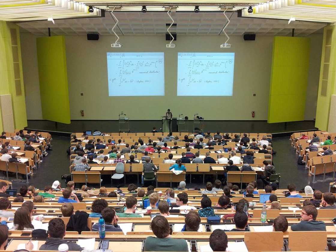 University lecture campus education