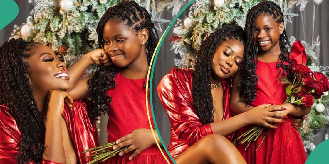 Sophia Momodu and Imade stun in Christmas photo shoot.