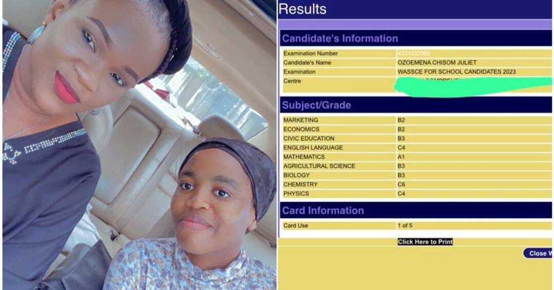 Girl's WAEC result surfaces online Girl's WAEC result surfaces online
