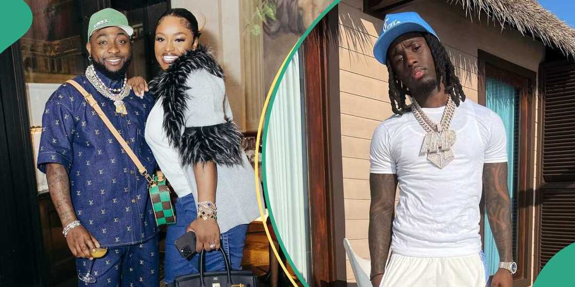 Davido hypes wife in the presence of Kai Cenat. Davido hypes wife in the presence of Kai Cenat.