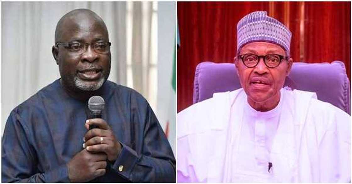 The PDP alleges that APC leaders are plotting to disown Buhari The PDP alleges that APC leaders are plotting to disown Buhari