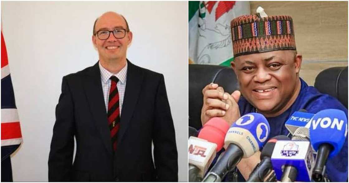 Femi Fani-Kayode, 2023 elections, APC, the British Deputy High Commissioner to Nigeria, Ben Llewellyn-Jones Femi Fani-Kayode, 2023 elections, APC, the British Deputy High Commissioner to Nigeria, Ben Llewellyn-Jones