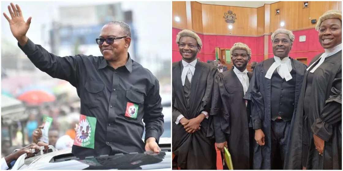 Peter Obi, Kenneth Okonkwo and legal colleagues Peter Obi, Kenneth Okonkwo and legal colleagues