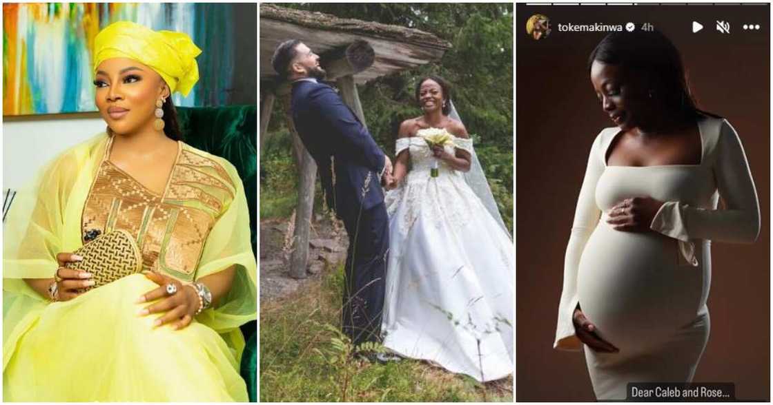 Toke Mkainwa with her sister and 'oyinbo' husband Toke Mkainwa with her sister and 'oyinbo' husband