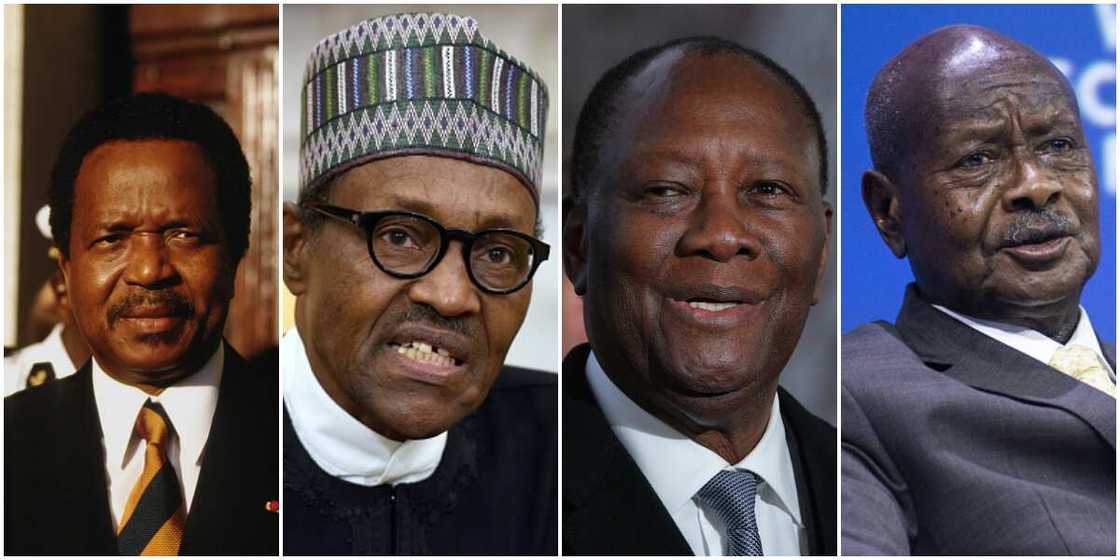 Oldest Presidents in Africa in 2021 Revealed along with Their Photos and Real Ages Oldest Presidents in Africa in 2021 Revealed along with Their Photos and Real Ages