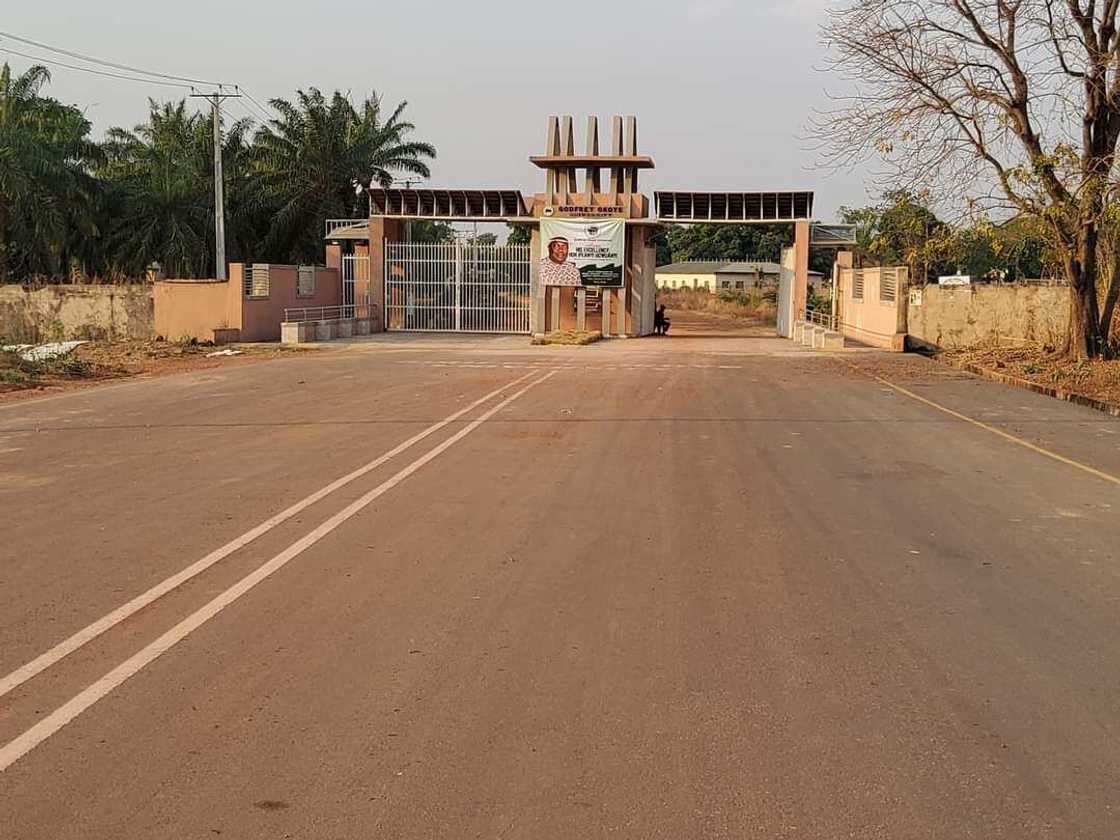 Gov Ugwuanyi inaugurates 12km Ugwuomu Nike-GO Uni Road, amid jubilation Gov Ugwuanyi inaugurates 12km Ugwuomu Nike-GO Uni Road, amid jubilation
