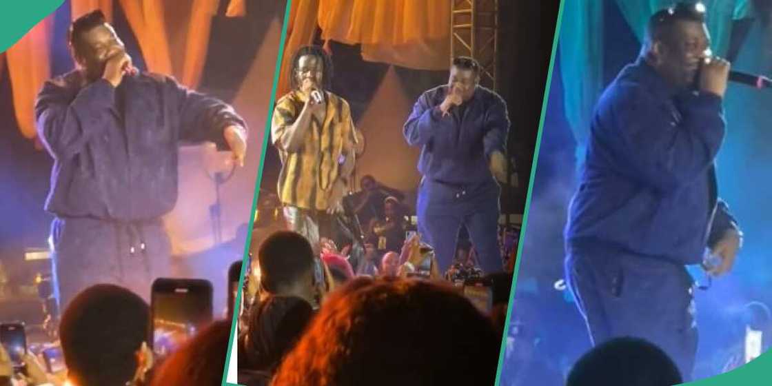 Video of Don Jazzy performing stage with Johnny Drille goes viral. Video of Don Jazzy performing stage with Johnny Drille goes viral.