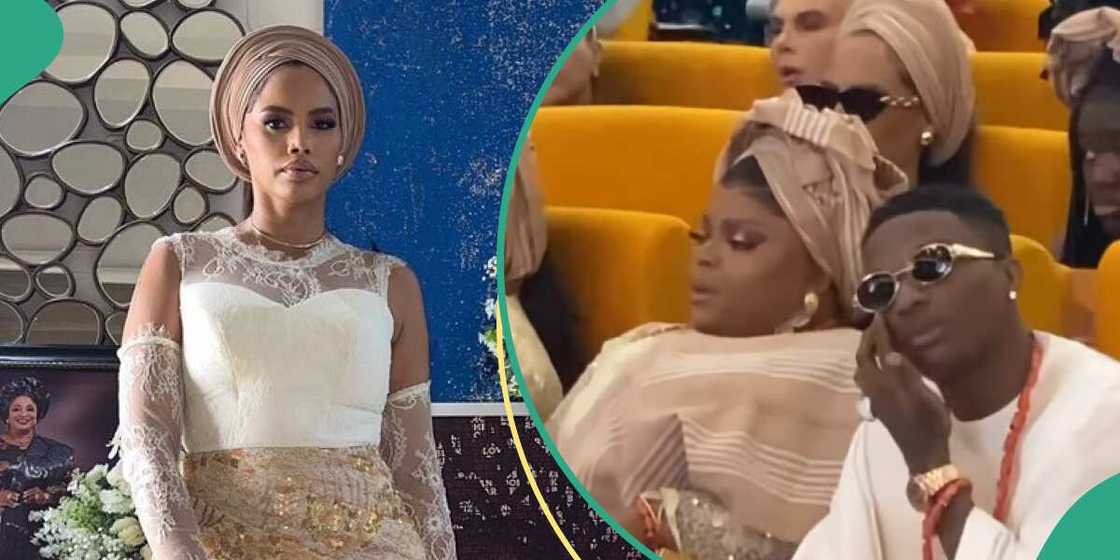 Wizkid's Jada at singer's late mum's burial, Wizkid and siblings at mum's burial Wizkid's Jada at singer's late mum's burial, Wizkid and siblings at mum's burial