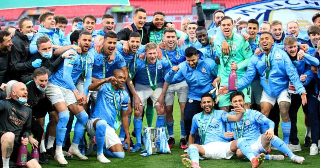 Man City Crowned 2020/21 EFL Champions After Win Over Tottenham Man City Crowned 2020/21 EFL Champions After Win Over Tottenham