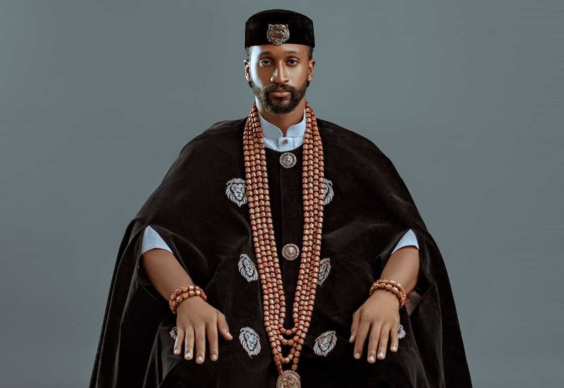 Chimsom Chuka poses in a promo photoshoot.