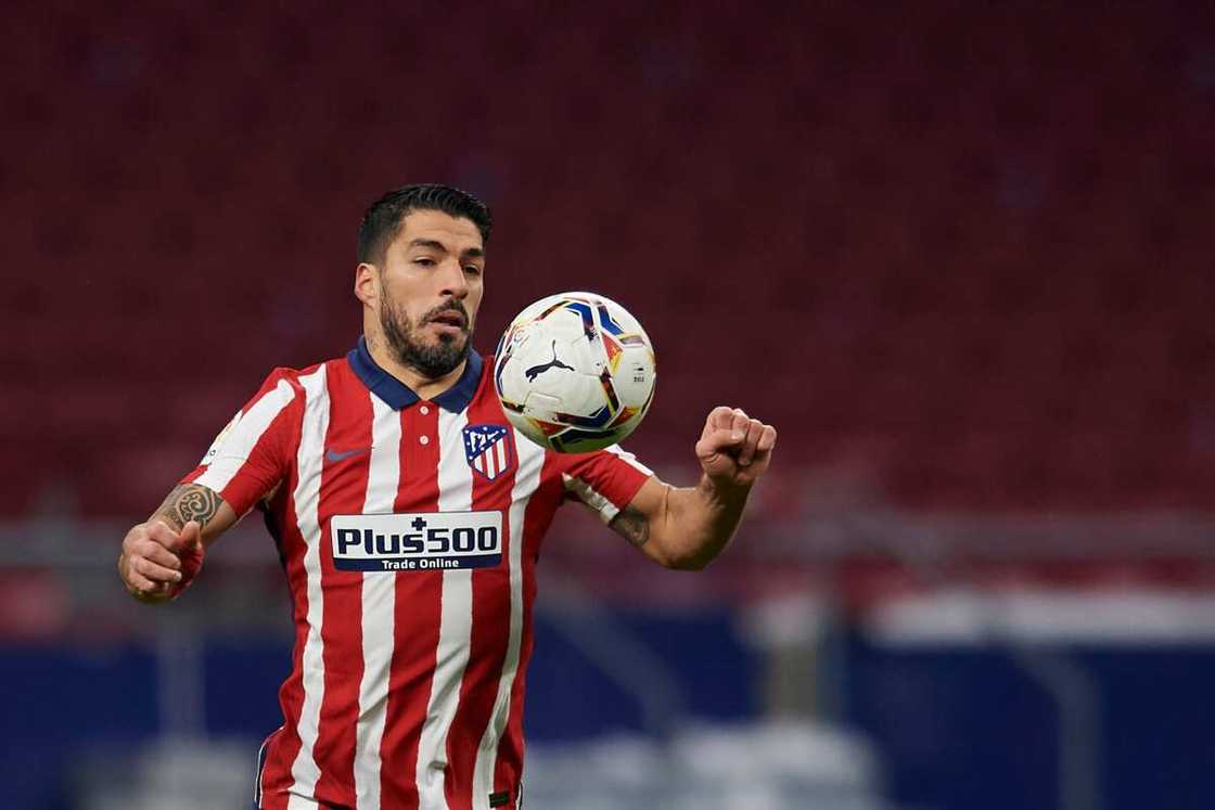 Atletico Madrid striker Luis Suarez Atletico Madrid striker Luis Suarez