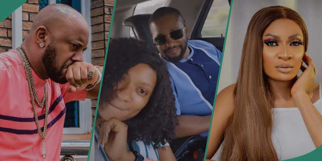 May Edochie shares video of her with a male friend.