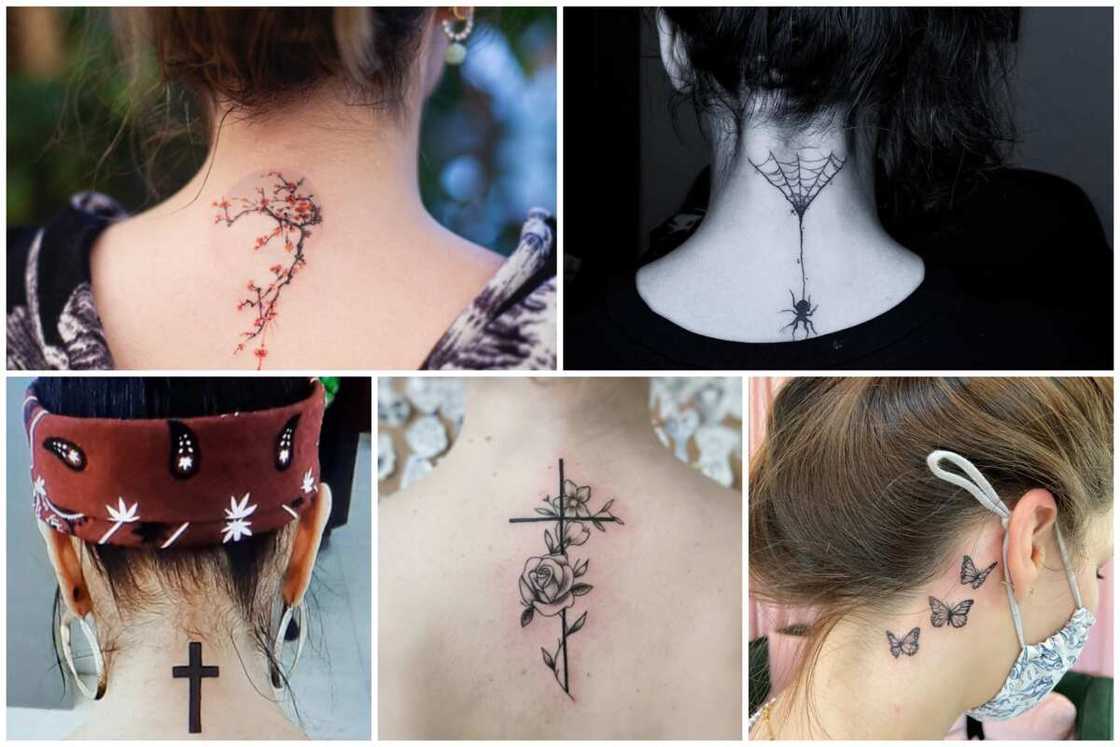 Back of neck tattoos