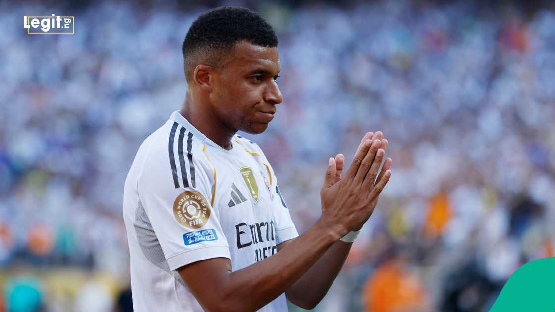 Real Madrid, Kylian Mbappe, Borussia Dortmund, New Jersey. Club World Cup. Real Madrid, Kylian Mbappe, Borussia Dortmund, New Jersey. Club World Cup.