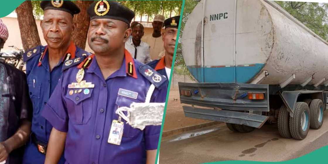 An kama tankar man ne a titin Ibrahim Taiwo a Kano An kama tankar man ne a titin Ibrahim Taiwo a Kano