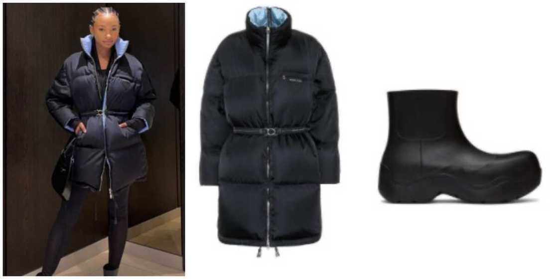 Photos of billioanaire daughter Temi Otedola and the items she wore. Photos of billioanaire daughter Temi Otedola and the items she wore.
