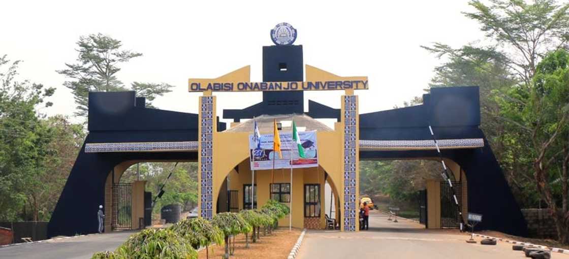 The Olabisi Onabanjo University entrance gate