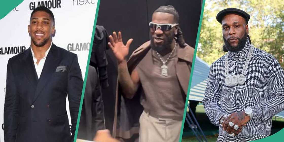 Anthony Joshua, Burna Boy and Anthony Joshua as Milan Fashion Week, Burna Boy Anthony Joshua, Burna Boy and Anthony Joshua as Milan Fashion Week, Burna Boy