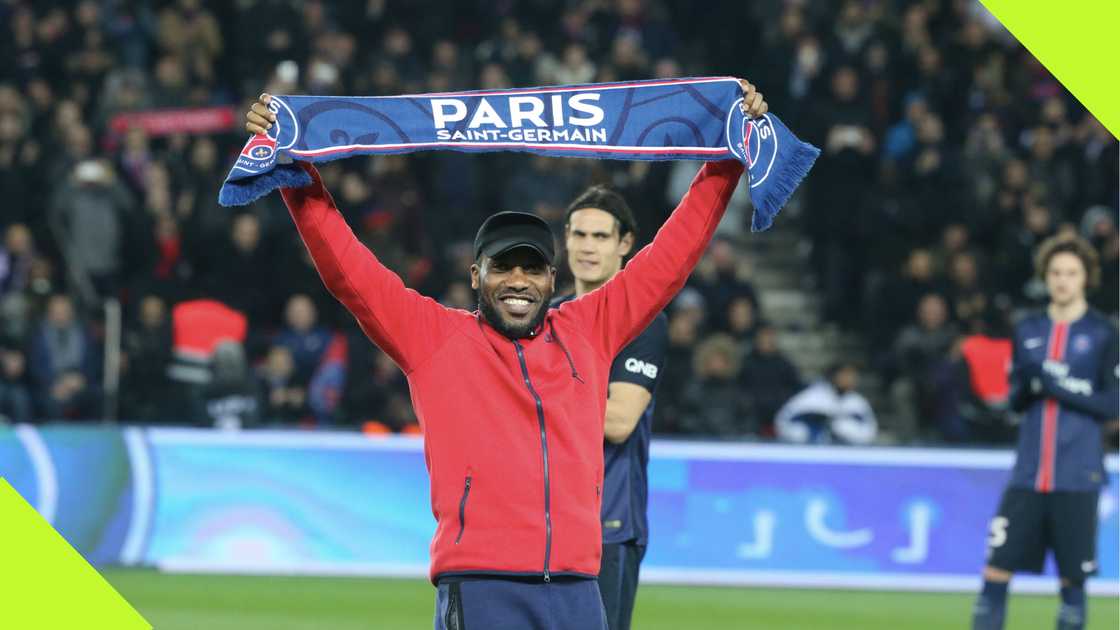 Augustine Jay-Jay Okocha at Parc des Princes in 2016.