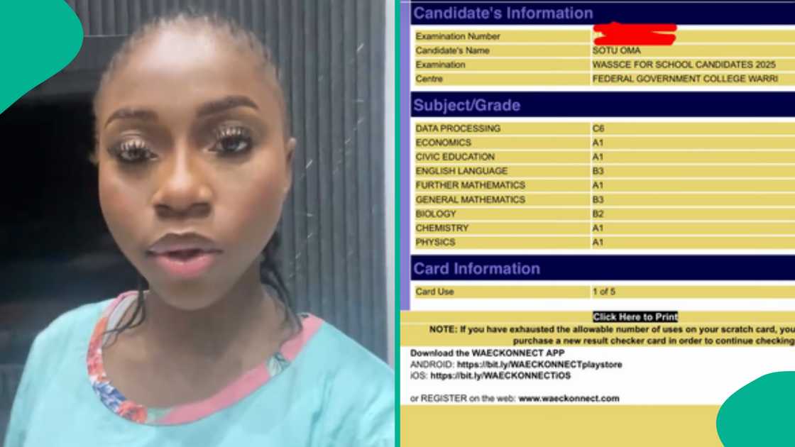 WAEC result of girl who scored 344 in JAMB sends netizens into frenzy WAEC result of girl who scored 344 in JAMB sends netizens into frenzy