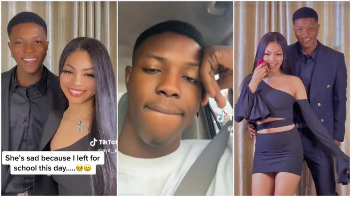 Man left school for girl/Boyfriend and girlfriend goals. Man left school for girl/Boyfriend and girlfriend goals.