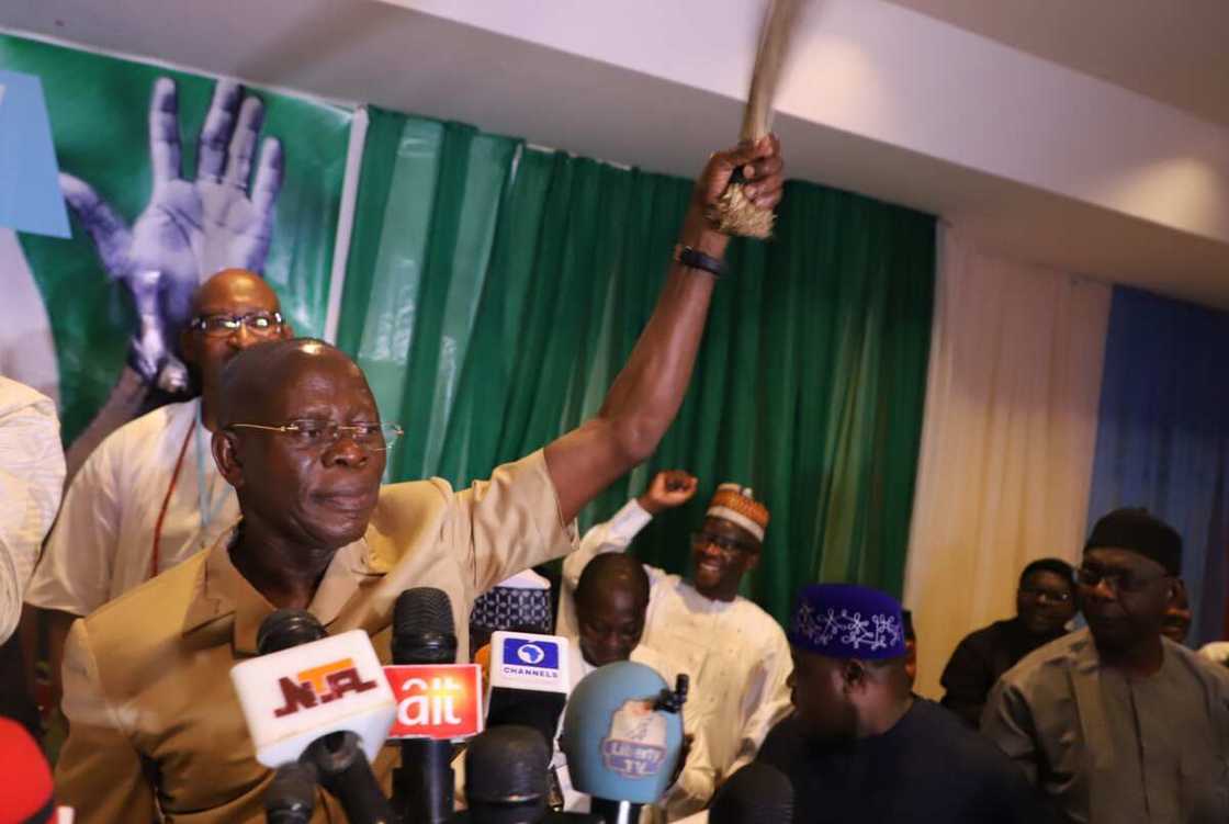 Adams Oshiomhole/APC/Ojo Asein/Bola Tinubu Adams Oshiomhole/APC/Ojo Asein/Bola Tinubu