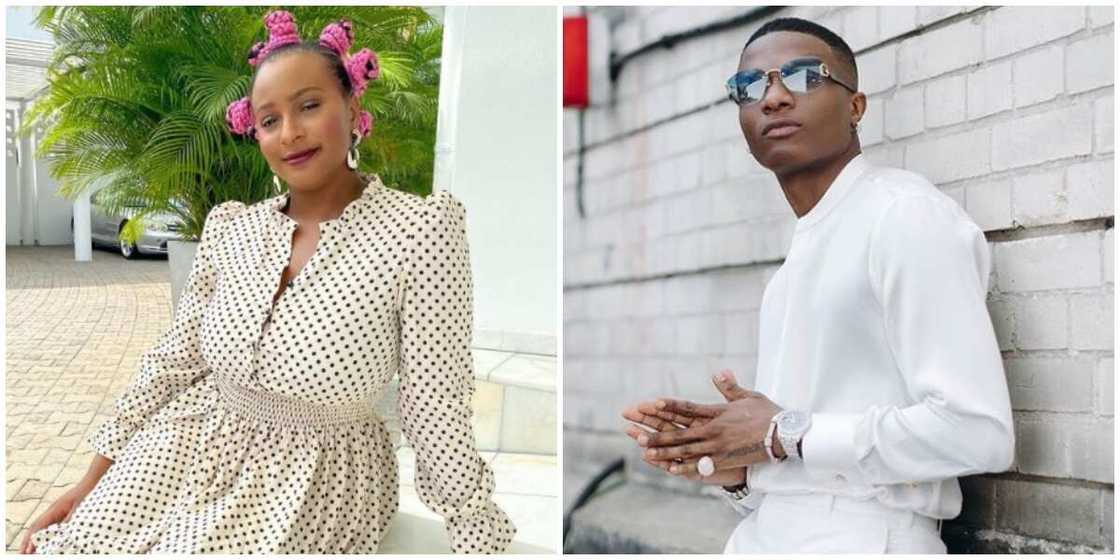 DJ Cuppy reacts as fan suggests she makes a song with Wizkid DJ Cuppy reacts as fan suggests she makes a song with Wizkid