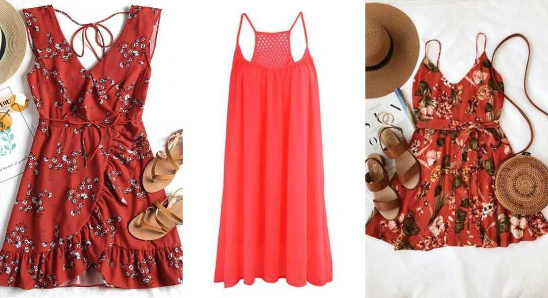 Red beach dresses Red beach dresses