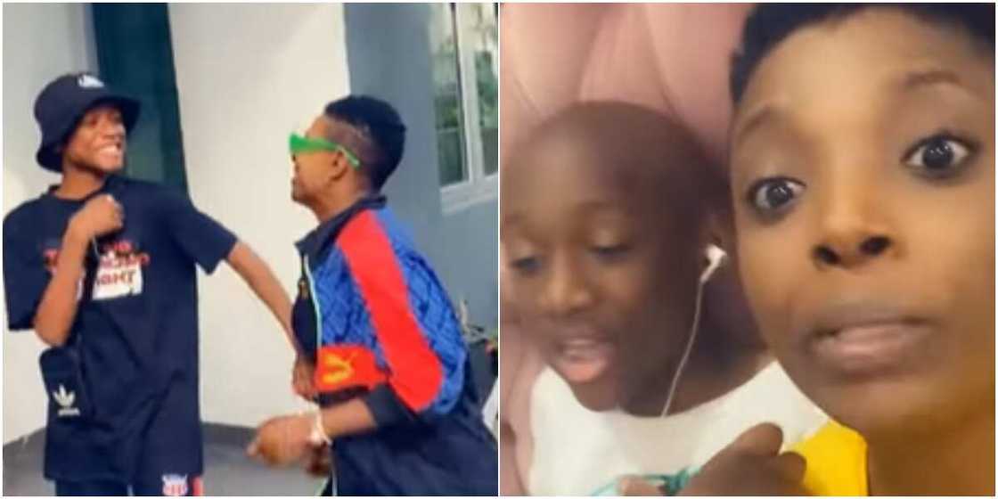 Annie Idibia and Nino Annie Idibia and Nino