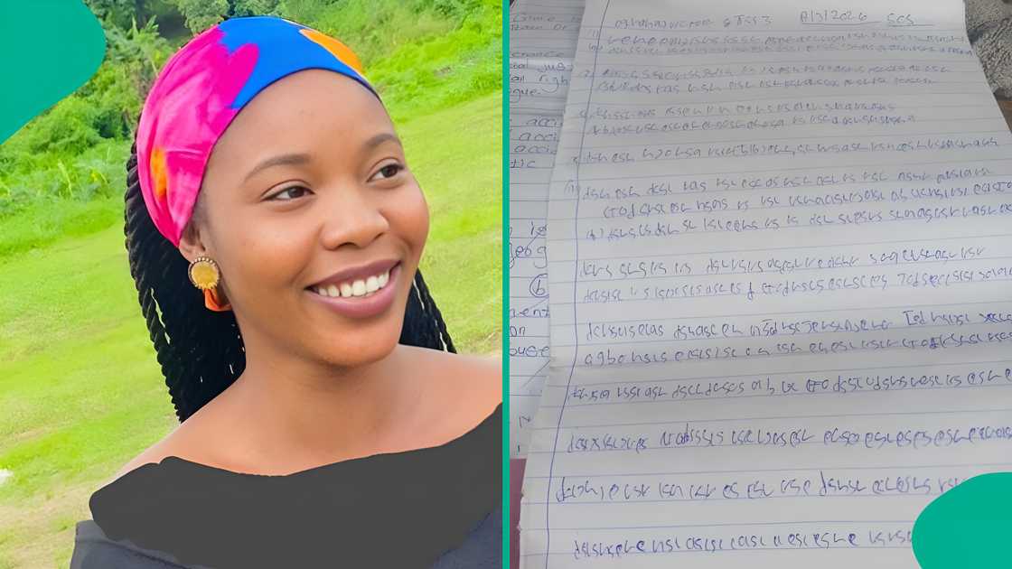 Teacher laments over JSS3 student’s illegible handwriting on script. Teacher laments over JSS3 student’s illegible handwriting on script.