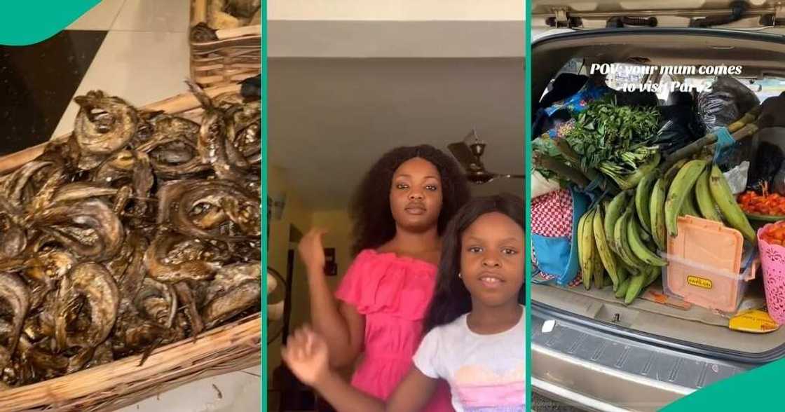 OMG! Nigerian mother’s thoughtful gift of fresh produce delights married daughter